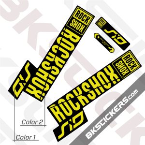 Rockshox SID 2019 Black Fork Decals kit